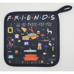 Friends TV Show Pot Holder Fun Icons 7.5"x7.5" Heat Resistant Kitchen Accessory
